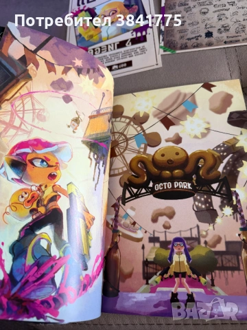 Octo Canyon Splatoon zine нов, рядък комплект от 2021 г., снимка 9 - Други игри и конзоли - 54736720