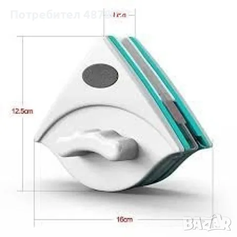 Уред за двустранно почистване на прозорци / Предназначен е за стъкла, чиято дебелина е до 8 мм включ, снимка 6 - Мопове, кофи, четки и метли - 55365793