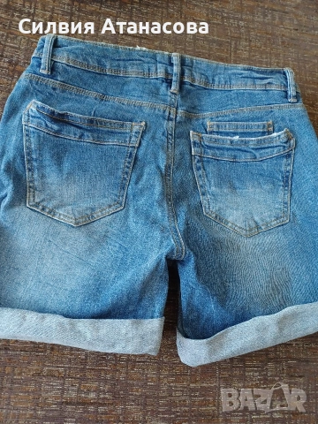 Дънкови къси панталони, снимка 8 - Къси панталони и бермуди - 54355326