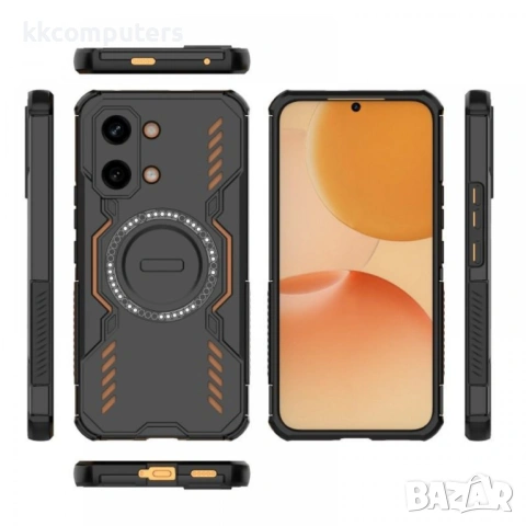WANLONFENG DJ Магнитен Калъф за Xiaomi Redmi Turbo 5 Max 5G / Poco X8 Pro Max 5G - PC+TPU, 2 стъкла,, снимка 7 - Калъфи, кейсове - 54378946