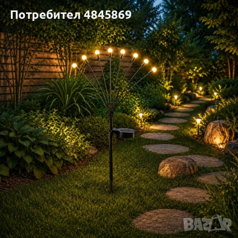 Соларни градински лампи 2 бр. , снимка 3 - Соларни лампи - 54931187