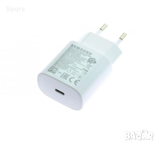 Samsung 25W Super Fast Charger EP-TA800 + USB-C кабел Оригинален, снимка 3 - Резервни части за телефони - 54920009
