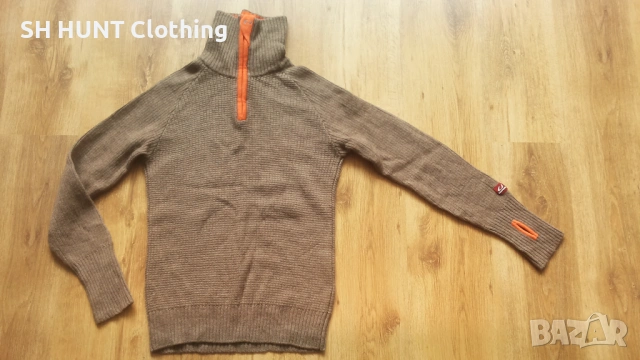 ULVANG 100% WOOL Sweater 1/2 Zip размер M за лов риболов блуза 100% Вълна - 2682