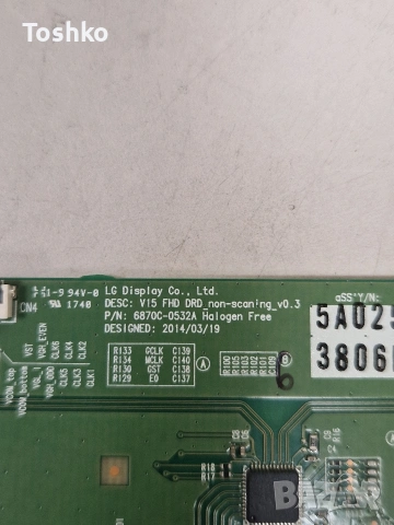 LG 43LJ594V MAIN EAX67129604(1.0) EBT64493108 POWER EAX67264001(1.5) 6870C-0532A HC430DUN-SLTL1-A11X, снимка 9 - Части и Платки - 54304774