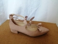 № 38 Dorothy Perkins кокетни дамски обувки балеринки с панделки и остър връх в розов цвят, снимка 5