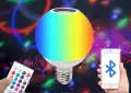 LED RGB крушка с дистанционно - 16 цвята и 5 яркости, снимка 4