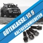 Болтове за колела M14x1.5 28 мм конусовидни SW17 20 бр. - черни НОВИ, снимка 2