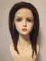 Естествена бразилска перука 40 см - Кестенява | Lace Front 13x4 | 100% човешка коса, снимка 10