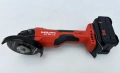 Hilti AG 6D-22 - Безчетков ъглошлайф с SensTech 2x22V 5.10Ah Nuron перфектен! , снимка 3