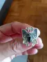 Продавам сребърни обеци, проба 925.с кралски седеф,нови, снимка 2