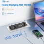 Нов Разклонител за бюро с USB C, 2 отделения, снимка 2