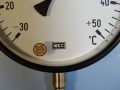 биметален термометър WEC 4375R-150 Ø160 mm G1/2 -30/+50°C L-150mm, снимка 3