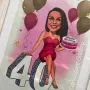 Дигитални Карикатури Портрет Ръчна Рисувана Карикатура Подарък Рожден ден Юбилей Двойка Картини , снимка 13
