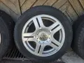 4бр. оригинални алуминиеви джанти за VW 16 цола, 5x112, със зимни гуми, снимка 4