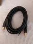 Кабел Amazon Basics USB A към B мъжки USB 2.0, позлатен, 4,8 м за принтер, снимка 2