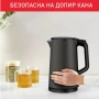 Безжична електрическа кана Muhler WK-179D — с двуслойно покритие и капацитет 1,5 л, снимка 2