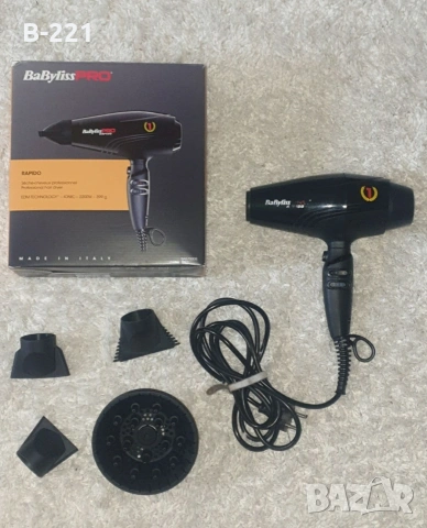 Продавам Сешоар BaByliss Pro Rapido BaB 7000i , снимка 2 - Сешоари - 54639555