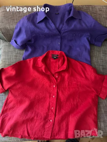 Дамски ризи с къс ръкав, размер L/XL, снимка 15 - Ризи - 55681826