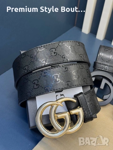 Колани Gucci от естествена кожа в кутия на марката 