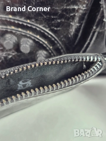 Нова дамска чанта Steve Madden Bcelia Crossbody - черна лак кожа, снимка 4 - Чанти - 54406171