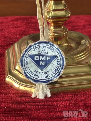винтидж свещник от марката BMF (Bayerische Metallwarenfabrik), снимка 3 - Антикварни и старинни предмети - 55686958