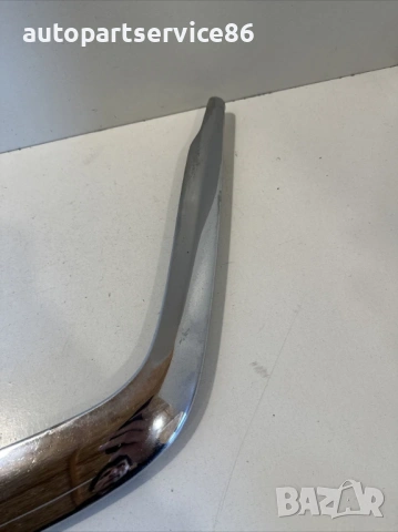 Лайсна за предна броня предна лява хром за Mercedes W140 S350Td (1994), снимка 3 - Части - 54179286