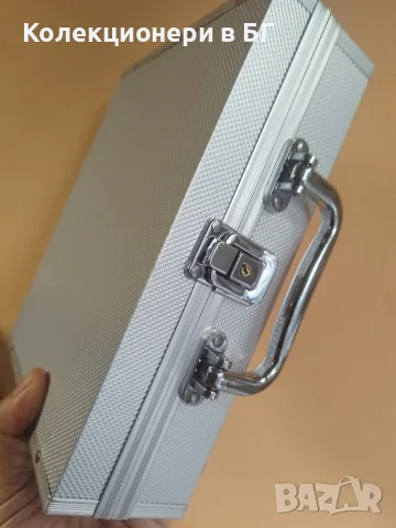 АЛУМИНИЕВ КУФАР L6 /Leuchtturm/ ЗА 120 МОНЕТИ /виж описанието/, снимка 6 - Нумизматика и бонистика - 55341793
