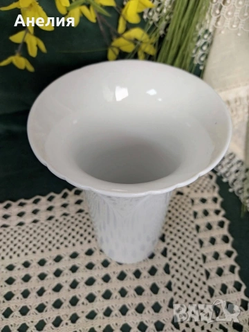 Rosenthal бяла нова ваза, снимка 2 - Вази - 54182514