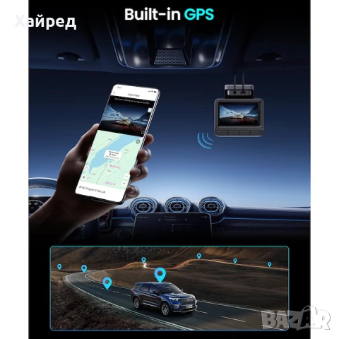 Нова Камера за кола DDPAI Z50 Pro 4K, GPS, 128GB, 4G LTE, WiFi 6, снимка 2 - Друга електроника - 54196571