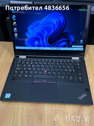 Като нов! Лаптоп Lenovo X380 Yoga i5/16GB RAM/256GB SSD, ТЪЧ, 3 м. гар!