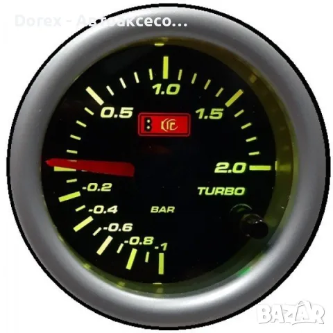 Измервателен уред Boost 52 мм за налягане на турбо -1 до 2 BAR, снимка 3 - Аксесоари и консумативи - 55354860