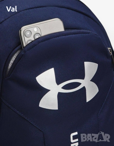 🎒 Under Armour Hustle Lite Backpack — Унисекс раница | Тъмносиньо , снимка 2 - Раници - 54556402