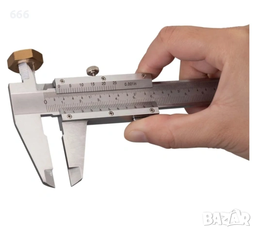Шублер Spurtar 0-150 мм 0-6" измервателен инструмент с точност 0.02 мм/0.001", снимка 4 - Измервателни инструменти - 54083472