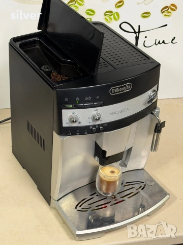 Кафемашина кафе автомат delonghi magnifica с гаранция, снимка 3 - Кафемашини - 54965403