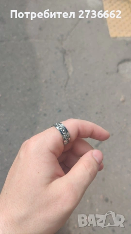 Въртящ се верижен пръстен , снимка 5 - Пръстени - 54654446
