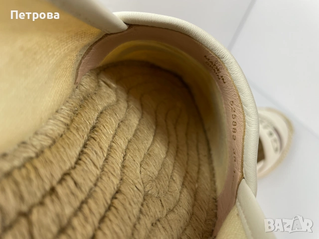 Бежови еспадрили Gucci 39 Оригинал, снимка 12 - Дамски ежедневни обувки - 55103265