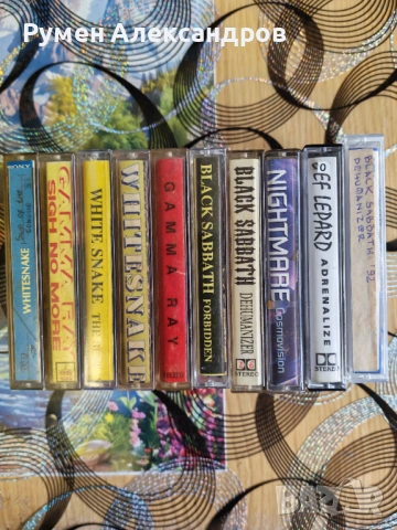 Лот 10 оригинални касети с хевиметъл музика, снимка 3 - Радиокасетофони, транзистори - 54164396