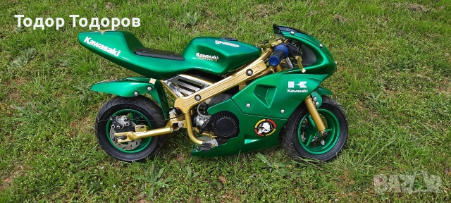 Мини мото ПИСТОВ pocket детски мотор Dirt bike 54cc, снимка 2 - Мотоциклети и мототехника - 54202932