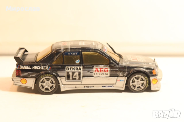 1:43 MINICHAMPS MERCEDES BENZ 190 E EVO КОЛИЧКА МОДЕЛ AMG, снимка 5 - Колекции - 53993089