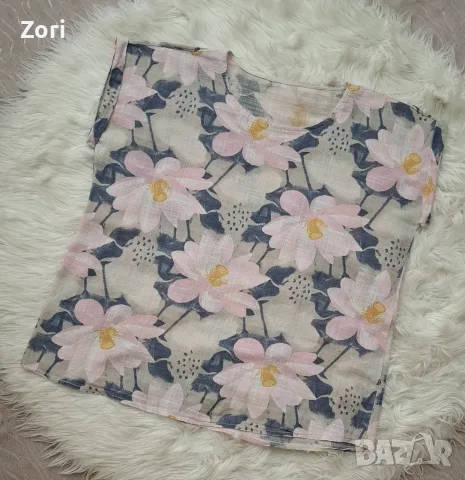 РАЗКОШНА блуза 2XL/3XL размер, снимка 3 - Тениски - 55388476