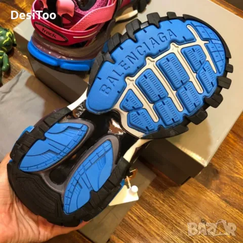❗️ПРОМОЦИЯ❗️Balenciaga Track "Pink/Black/Blue" , снимка 3 - Маратонки - 54305854