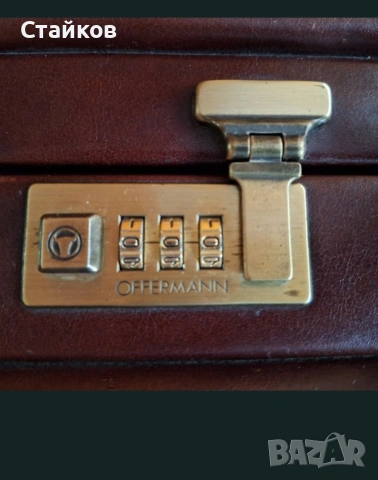 OFFERMANN Germany бизнес чанта естествена кожа, снимка 5 - Чанти - 54520509