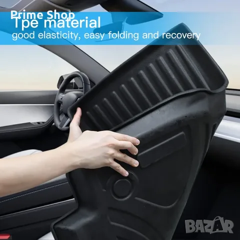К-кт 3 части 3D трислойни TPE стелки за Tesla Model 3 (2019-2023), NOVSIGHT, черни, снимка 5 - Аксесоари и консумативи - 55465246