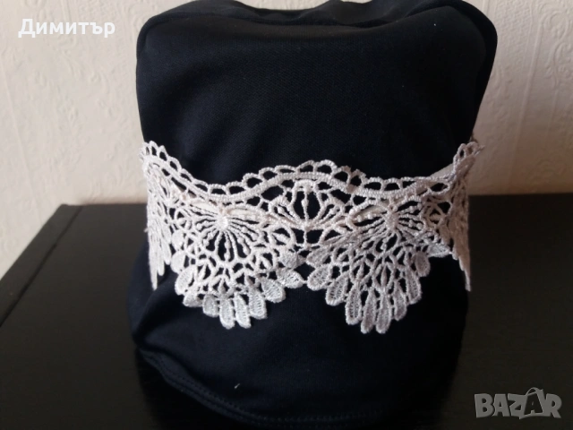  Плетено колие в бял цвят, снимка 2 - Колиета, медальони, синджири - 54247922