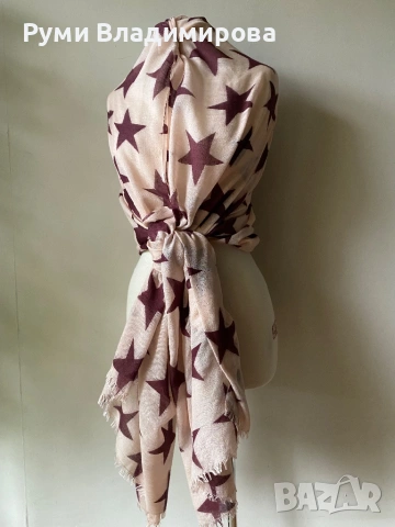 Шал Beck Sondergaard от коприна, вълна, памук, модал и кашмир/ различни видове , снимка 10 - Шалове - 54198580