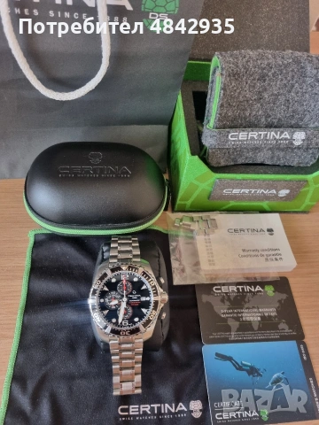 Certina Automatic DS Action Diver Chronograph/Мъжки швейцарски часовник / Автоматичен Хронограф/, снимка 13 - Мъжки - 54727759