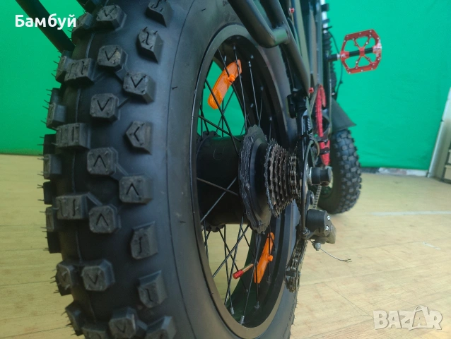 Custom Dual Motor AWD Fat E-Bike 2000W / 48V 44Ah / Off-Road Build, снимка 2 - Велосипеди - 55181303