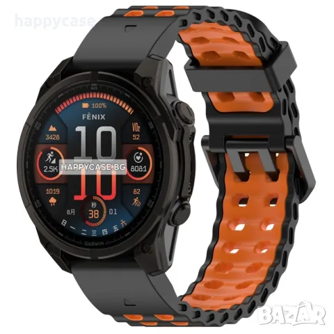 MARINE QUICKFIT Силиконова каишка за Garmin Fenix / Instinct / Enduro / Tactix / Quatix, снимка 7 - Каишки за часовници - 55649994