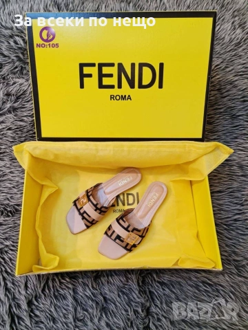 Fendi Дамски Чехли Фенди - Различни Цветове Код SK1735, снимка 2 - Чехли - 54976537