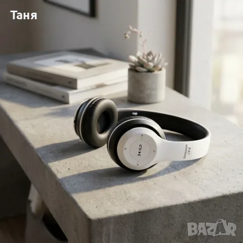 Безжични Bluetooth слушалки P47, Bluetooth 4.2+EDR, Вграден микрофон, MicroSD слот, MP3 плеър, снимка 5 - Друга електроника - 55683097